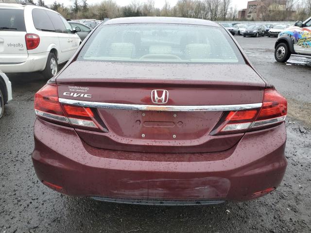 19XFB2F88FE294681 - 2015 HONDA CIVIC EX BURGUNDY photo 6