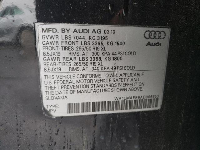 WA1LMAFE9AD006653 - 2010 AUDI Q7 PREMIUM PLUS BLACK photo 12