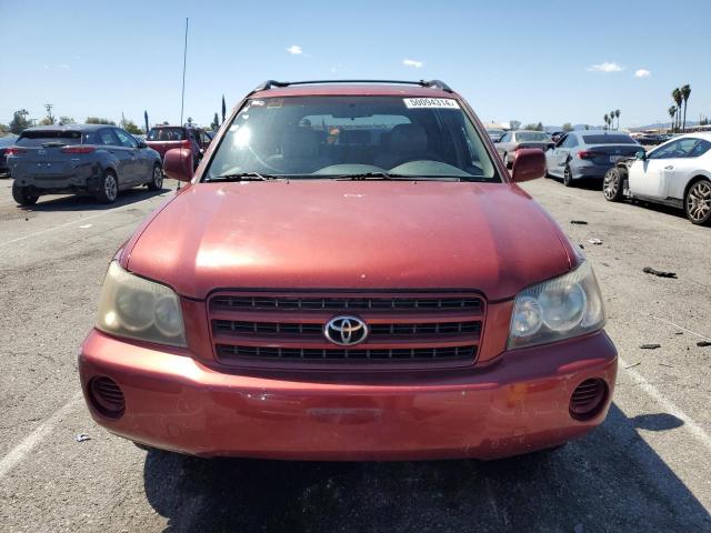 JTEGF21A610009461 - 2001 TOYOTA HIGHLANDER BURGUNDY photo 5