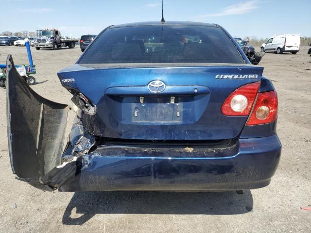 1NXBR32EX8Z939567 - 2008 TOYOTA COROLLA CE BLUE photo 6