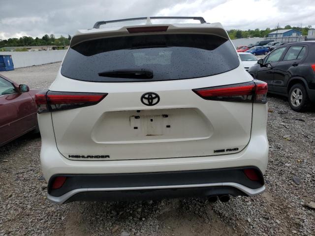 5TDLZRBH8MS123185 - 2021 TOYOTA HIGHLANDER XSE WHITE photo 6