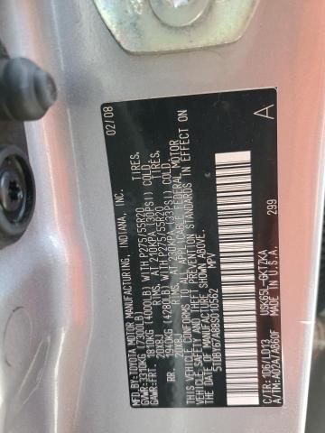 5TDBY67A88S010562 - 2008 TOYOTA SEQUOIA PLATINUM SILVER photo 13