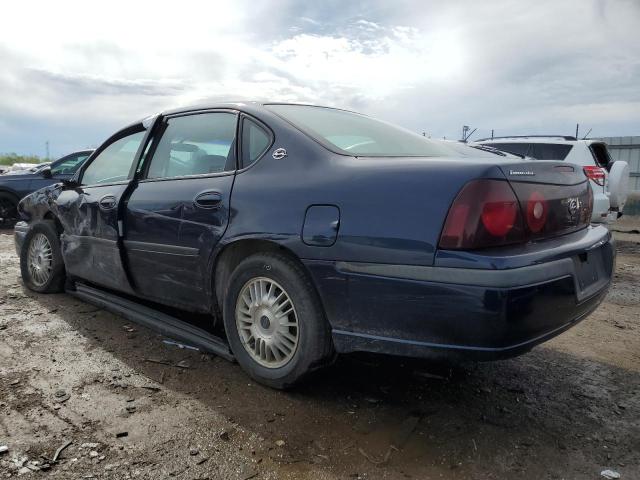 2G1WF55E129282371 - 2002 CHEVROLET IMPALA BLUE photo 2