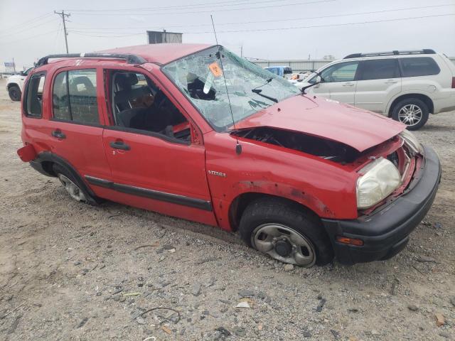 2S3TD62V446101487 - 2004 SUZUKI VITARA LX RED photo 4