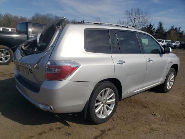 JTEEW44A082016029 - 2008 TOYOTA HIGHLANDER HYBRID LIMITED SILVER photo 3