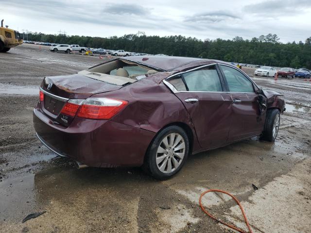 1HGCR3F82DA046917 - 2013 HONDA ACCORD EXL BURGUNDY photo 3