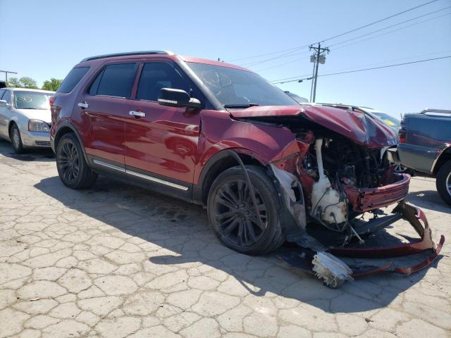 1FM5K8HTXGGC03830 - 2016 FORD EXPLORER PLATINUM RED photo 4