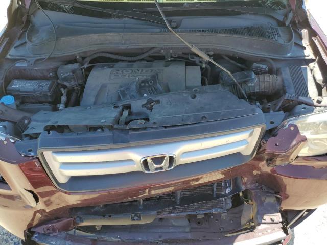 5FNYF28528B005324 - 2008 HONDA PILOT EXL BURGUNDY photo 12