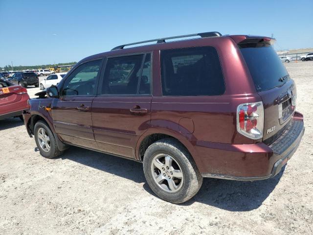 5FNYF28528B005324 - 2008 HONDA PILOT EXL BURGUNDY photo 2