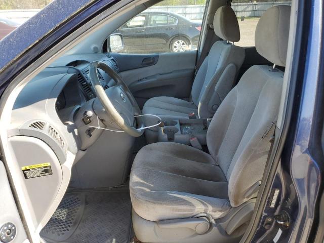 KNDMB233566089521 - 2006 KIA SEDONA EX BLUE photo 7