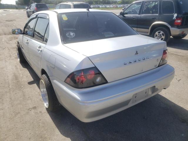 JA3AJ36E93U118789 - 2003 MITSUBISHI LANCER LS SILVER photo 3