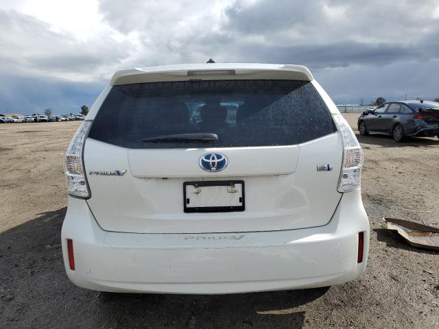 JTDZN3EU3D3192489 - 2013 TOYOTA PRIUS V WHITE photo 6