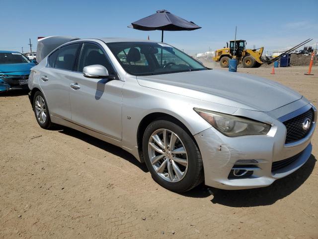 JN1BV7AR8EM697386 - 2014 INFINITI Q50 BASE SILVER photo 4