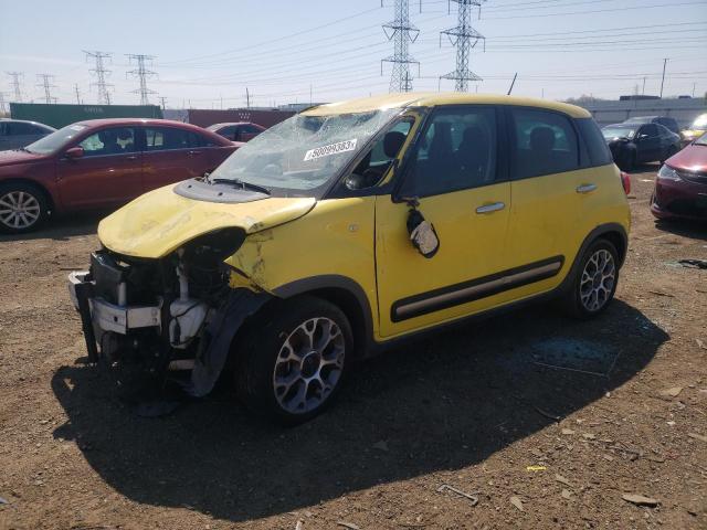 ZFBCFADHXEZ021719 - 2014 FIAT 500L TREKKING YELLOW photo 1