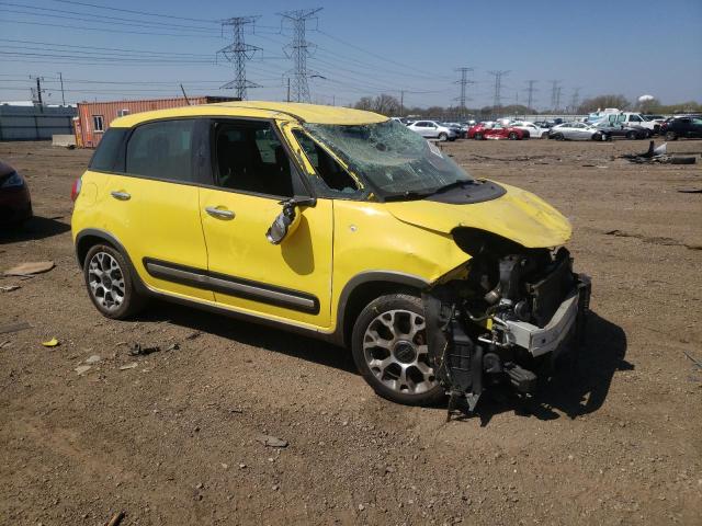 ZFBCFADHXEZ021719 - 2014 FIAT 500L TREKKING YELLOW photo 4