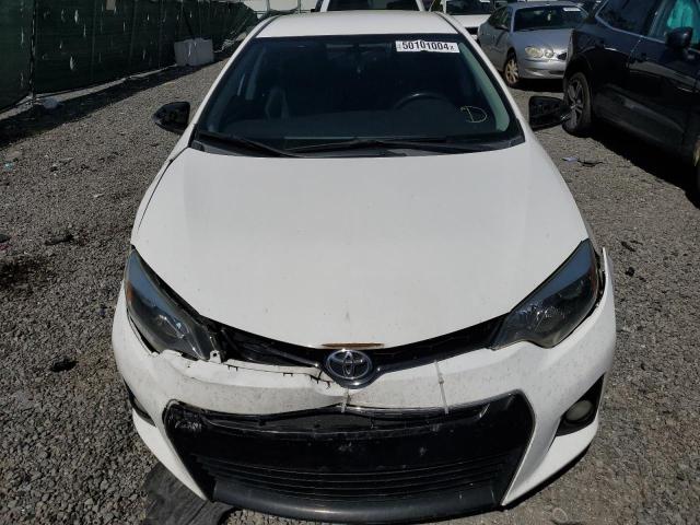 2T1BURHE0FC461960 - 2015 TOYOTA COROLLA L WHITE photo 5