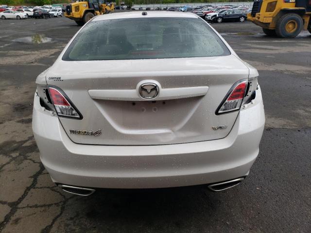 1YVHZ8CB4D5M08475 - 2013 MAZDA 6 GRAND TOURING WHITE photo 6