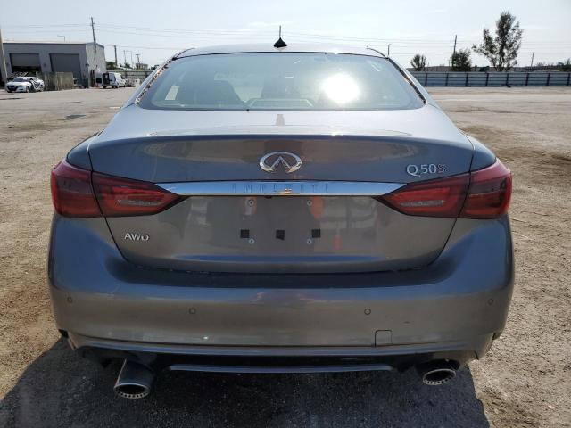 JN1FV7AR2KM800220 - 2019 INFINITI Q50 RED SPORT 400 GRAY photo 6