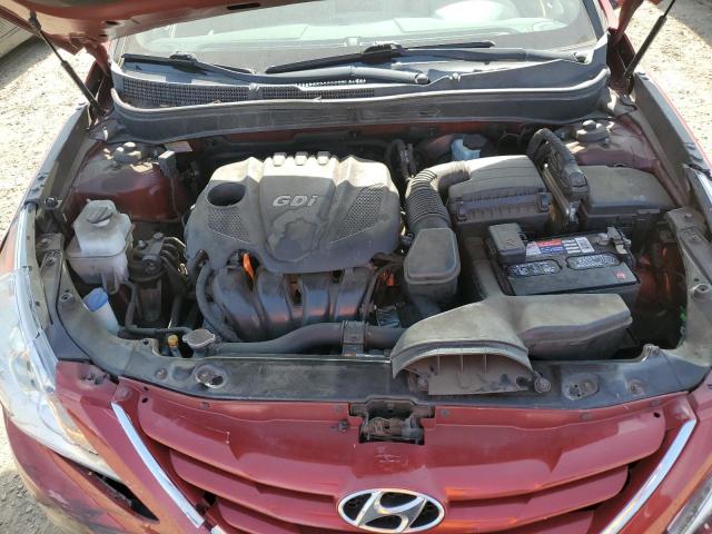 5NPEB4AC1DH689586 - 2013 HYUNDAI SONATA GLS RED photo 11