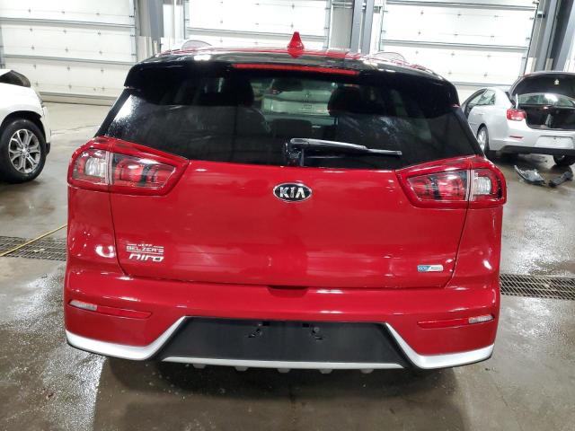 KNDCC3LC4J5154906 - 2018 KIA NIRO EX RED photo 6