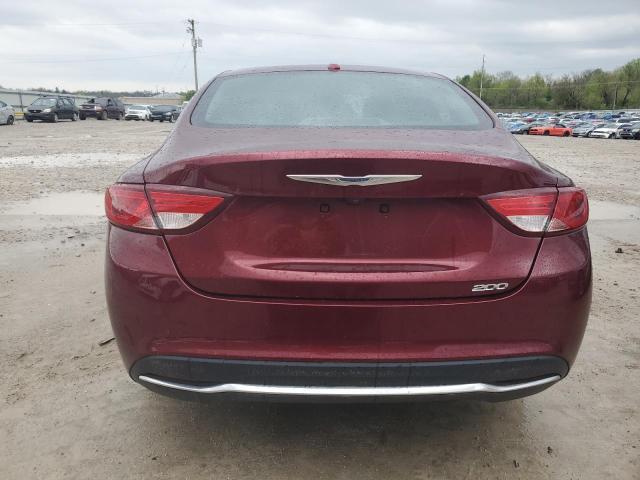 1C3CCCAB8FN538029 - 2015 CHRYSLER 200 LIMITED BURGUNDY photo 6