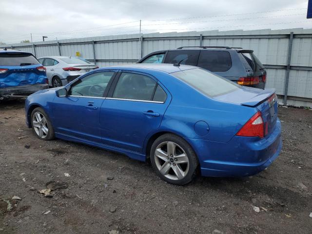 3FAHP0KC7BR295192 - 2011 FORD FUSION SPORT BLUE photo 2