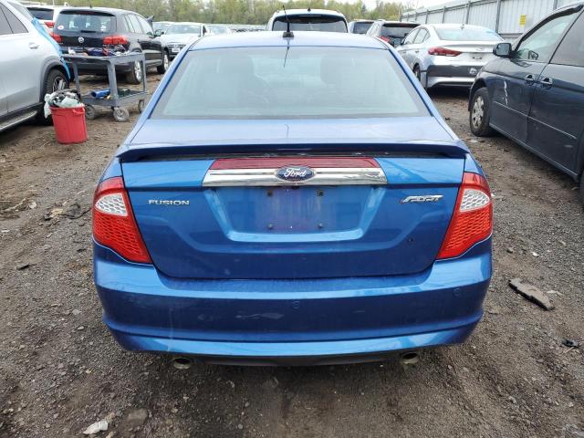 3FAHP0KC7BR295192 - 2011 FORD FUSION SPORT BLUE photo 6