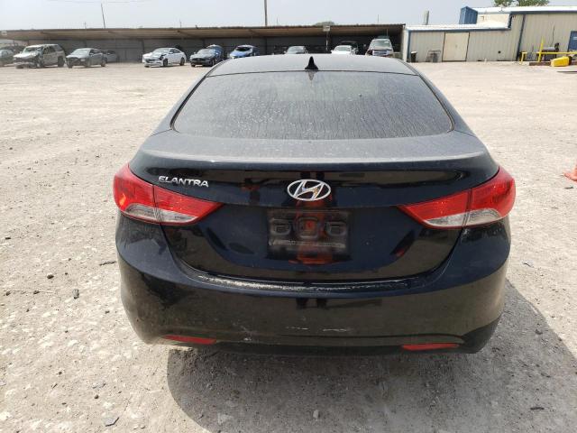 5NPDH4AEXCH097792 - 2012 HYUNDAI ELANTRA GLS BLACK photo 6