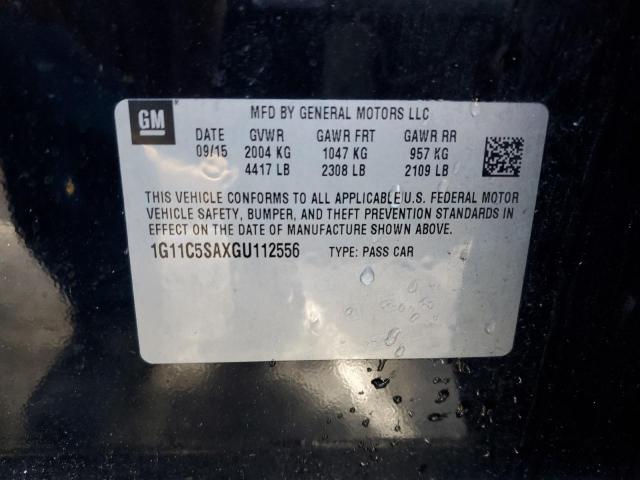 1G11C5SAXGU112556 - 2016 CHEVROLET MALIBU LIM LT 黑色 照片 13