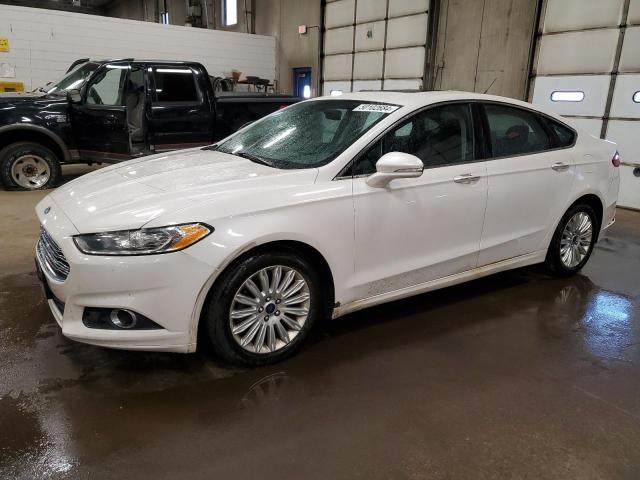 3FA6P0LU2ER121856 - 2014 FORD FUSION SE HYBRID WHITE photo 1