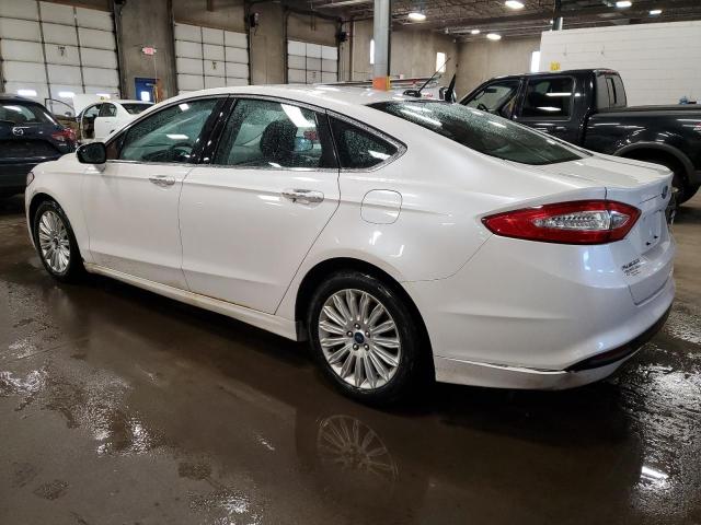 3FA6P0LU2ER121856 - 2014 FORD FUSION SE HYBRID WHITE photo 2