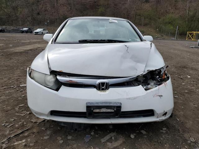 2HGFA165X7H501209 - 2007 HONDA CIVIC LX WHITE photo 5