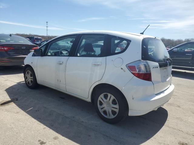 JHMGE88269S049692 - 2009 HONDA FIT WHITE photo 2