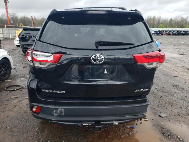 5TDJZRFH0KS714822 - 2019 TOYOTA HIGHLANDER SE BLACK photo 6