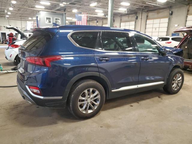 5NMS33AD7LH163185 - 2020 HYUNDAI SANTA FE SEL BLUE photo 3