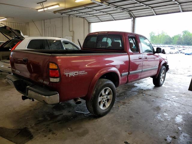 5TBBT44121S183791 - 2001 TOYOTA TUNDRA ACCESS CAB RED photo 3