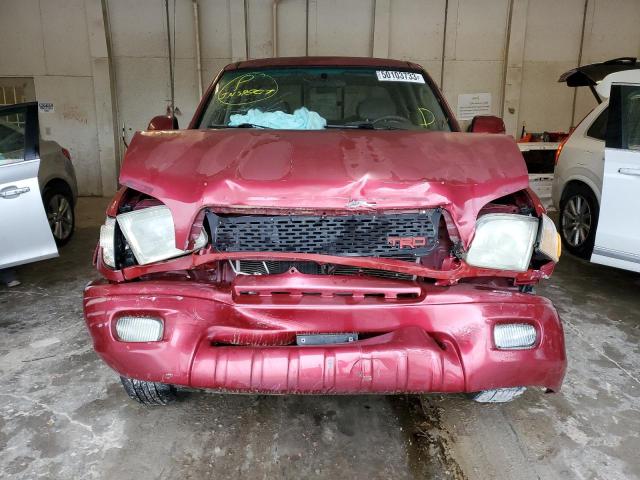 5TBBT44121S183791 - 2001 TOYOTA TUNDRA ACCESS CAB RED photo 5