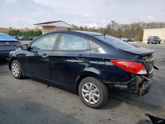 KMHCT4AE2DU312871 - 2013 HYUNDAI ACCENT GLS BLACK photo 2