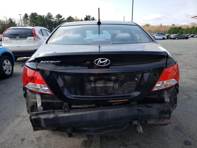 KMHCT4AE2DU312871 - 2013 HYUNDAI ACCENT GLS BLACK photo 6