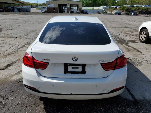 WBA4J3C55KBL06218 - 2019 BMW 430XI GRAN COUPE WHITE photo 6