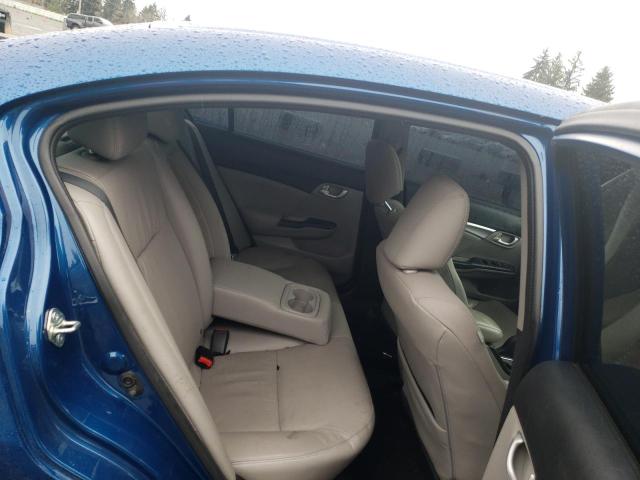 19XFB2F94EE251012 - 2014 HONDA CIVIC EXL ლურჯი ფოტო 10