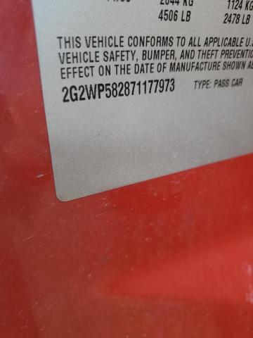 2G2WP582871177973 - 2007 PONTIAC GRAND PRIX 红色 照片 12