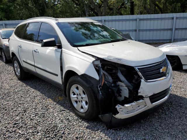 1GNKRFED0EJ252448 - 2014 CHEVROLET TRAVERSE LS WHITE photo 4