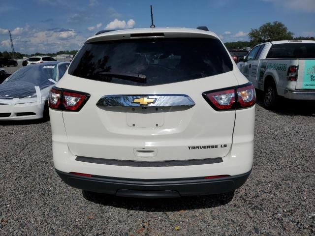 1GNKRFED0EJ252448 - 2014 CHEVROLET TRAVERSE LS WHITE photo 6