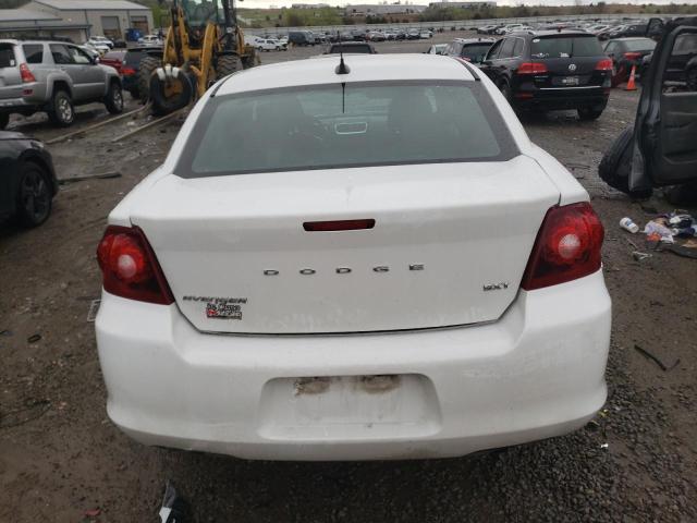 1C3CDZCB1CN242388 - 2012 DODGE AVENGER SXT WHITE photo 6