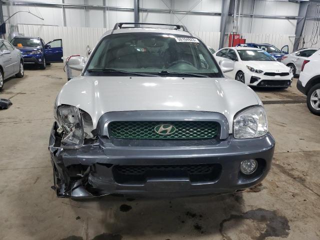 KM8SC73E63U533494 - 2003 HYUNDAI SANTA FE GLS SILVER photo 5