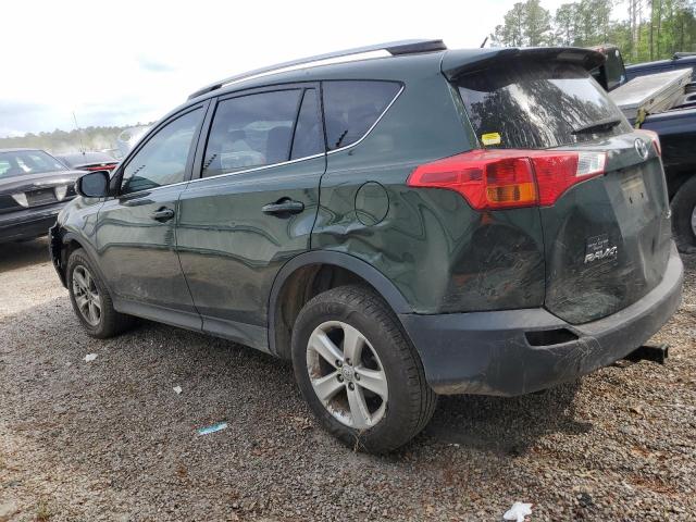 JTMWFREV3D5005784 - 2013 TOYOTA RAV4 XLE GREEN photo 2