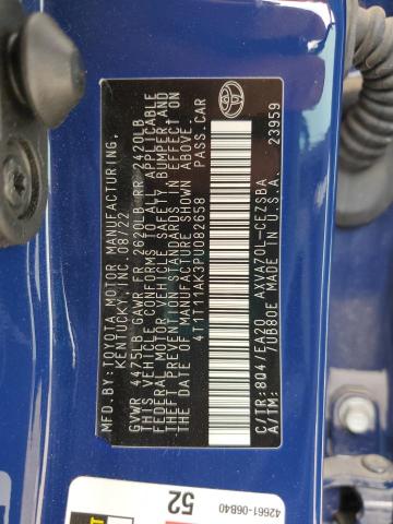 4T1T11AK3PU082658 - 2023 TOYOTA CAMRY SE NIGHT SHADE BLUE photo 12