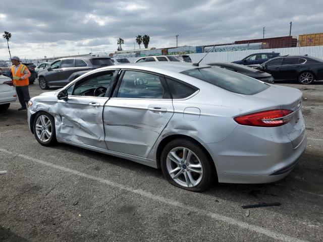 3FA6P0LU7JR197423 - 2018 FORD FUSION SE HYBRID SILVER photo 2