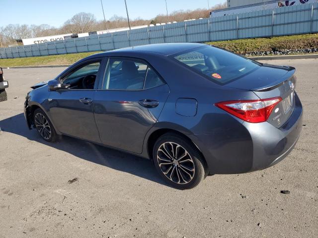 2T1BURHE8FC473936 - 2015 TOYOTA COROLLA L GRAY photo 2